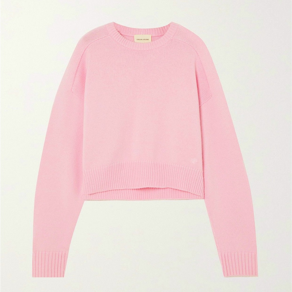 LouLou studio Bruzzi wool and cashmere crew neck sweater